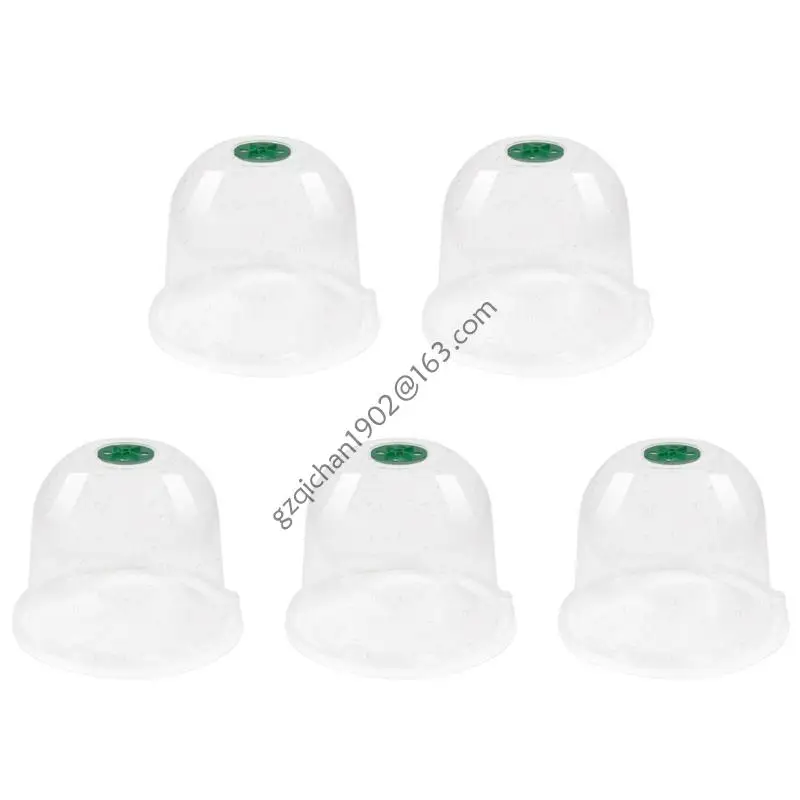 

X7AB 5PCS Clear PVC Plant Cover For Healthy Growth And Thermal Insulation for Greenhouses Gardening Protective Covers