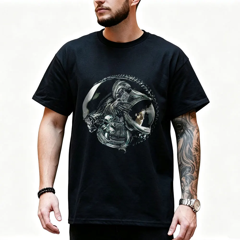 ELLEN RIPLEY Alien Movie Graphic T‑Shirt Vintage Sci‑Fi Horror Xenomorph Print Tee Unisex Short Sleeve Casual Streetwear S-6XL