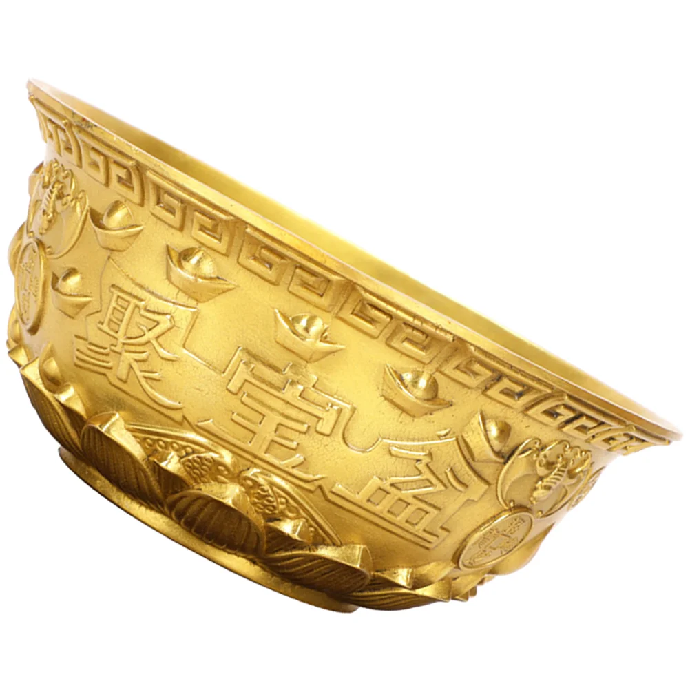 

Cornucopia Bowl Concrete The Office Gifts Brass Money Treasure Decoration Wealth Basin