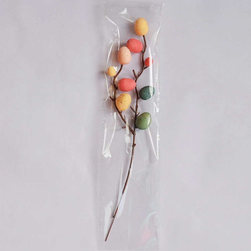 

4Pcs Easter Egg Branch Decor Artificial Egg Tree Branch Ornament Party Photo Prop Easter Party Supplies Home Decoration