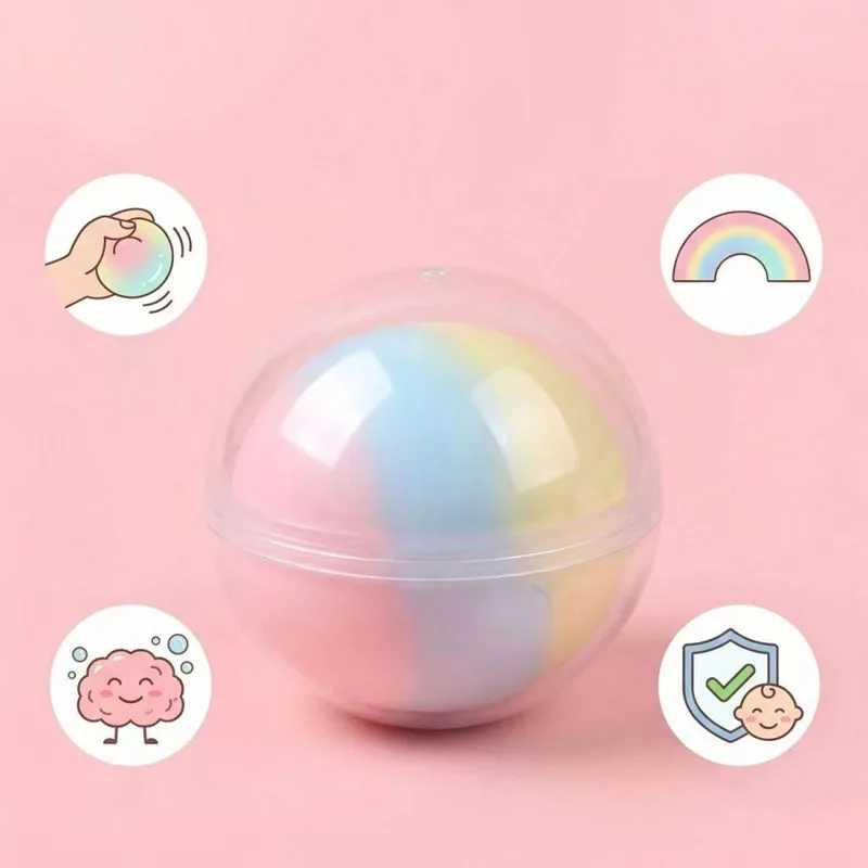 Soft Simulated Crispy Squeeze Ball Desktop Decoration Ornament Cute Vent Decompression Toy Portable Squishy Ball Daily Supplies