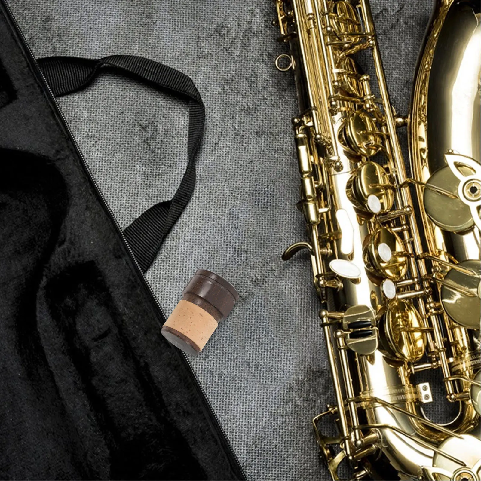 

1Pcs Safety Alto Saxophone Plug Ebony Material Sturdy Design for E-Flat Sax Midrange Effective Dirt Prevention Unique