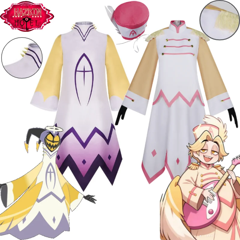 

Hazbin Hotel Adam Abel The Exorcist Cosplay Costume The Exorcist Adam Angel Role Play Funny Outfit for Halloween Party Comic Con