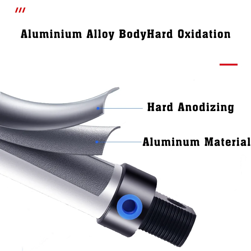 MAL Mini Cylinder Pneumatic Double Acting Aluminum Alloy Air Cylinder 16/20/25/32mm Bore 25/50/75/100/125/150mm Stroke