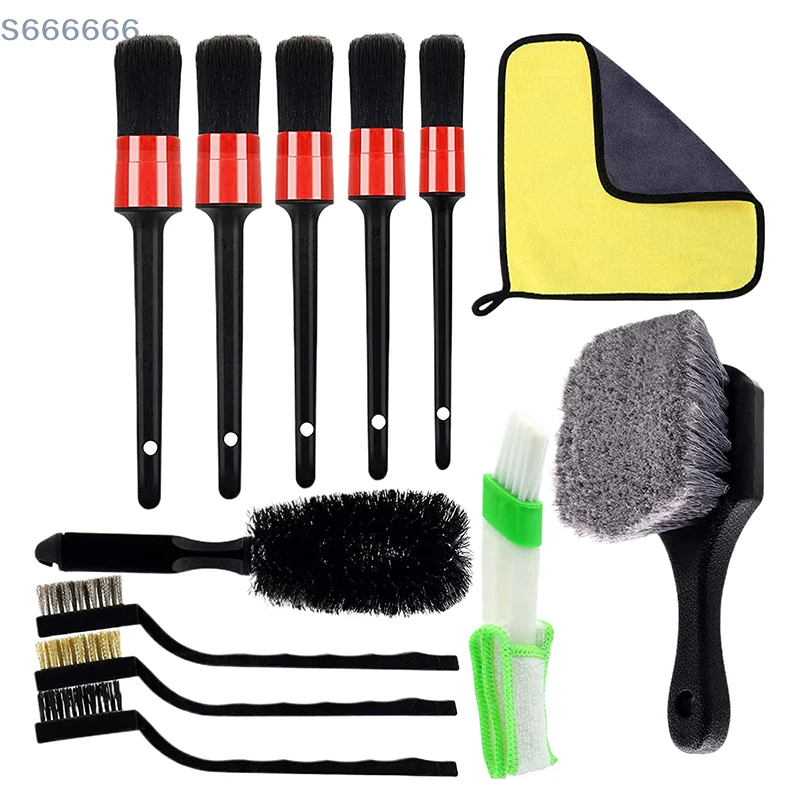 Nuovo set di spazzole per strumenti per la pulizia dell'auto di vendita caldo Set di spazzole per trapano per lavaggio auto Spazzola per pulizia Spazzola per dettagli Set multifunzionale in spugna