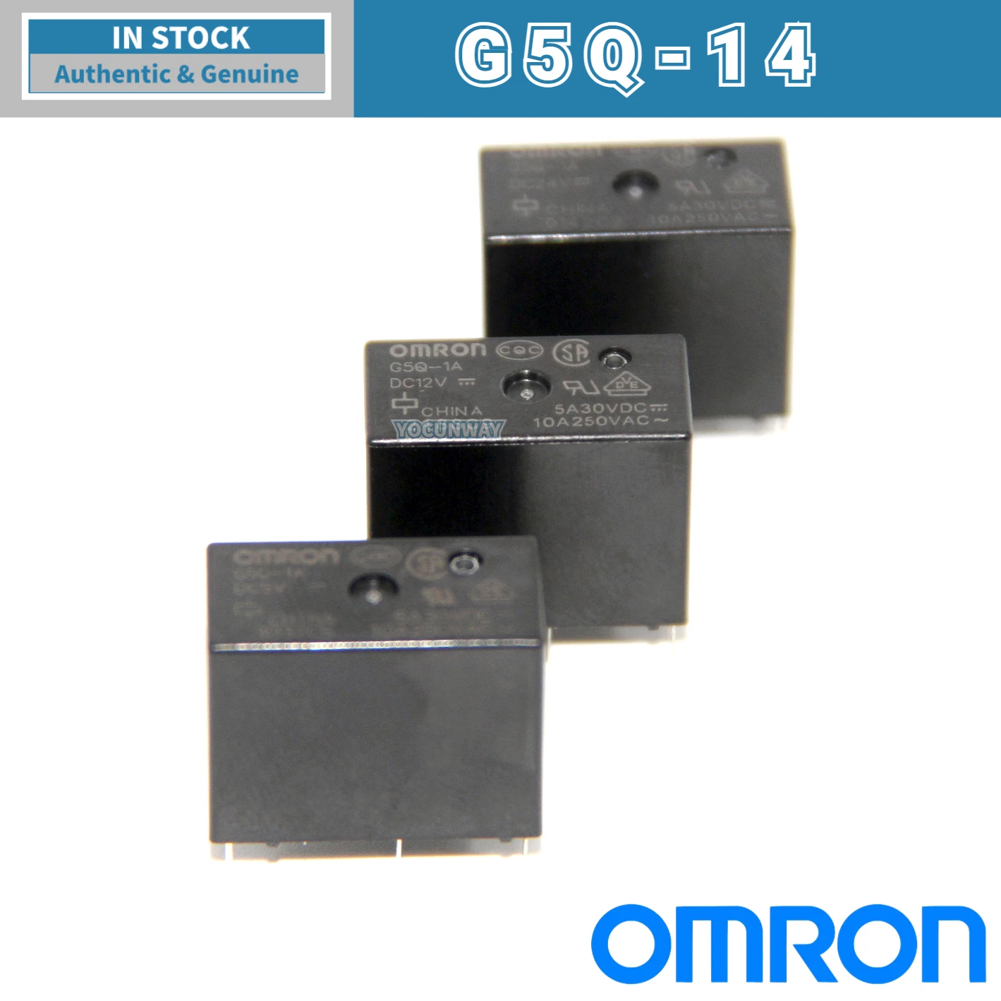 Nuovo autentico relè di potenza PCB OMRON originale G5Q-1 14 1A 1A4-5VDC 12VDC 24VDC DC12 5 24V 5pin 4pin 10A 5A