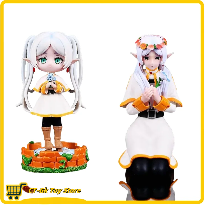 애니메이션 Frieren Beyond Journey's End Chibi Frieren 피규어 무릎 위치, 2 차 요소 소녀 컬렉션 장식 선물