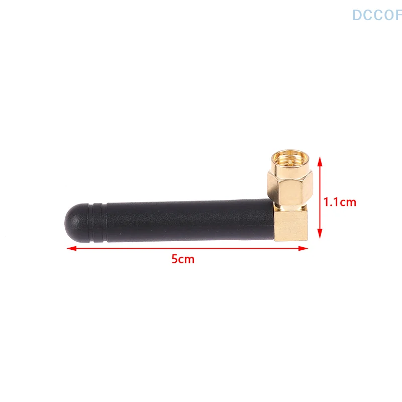 GSM Omnidirectional High Gain Rubber Rod Antenna Bend WiFi Module DTU Internal Pin