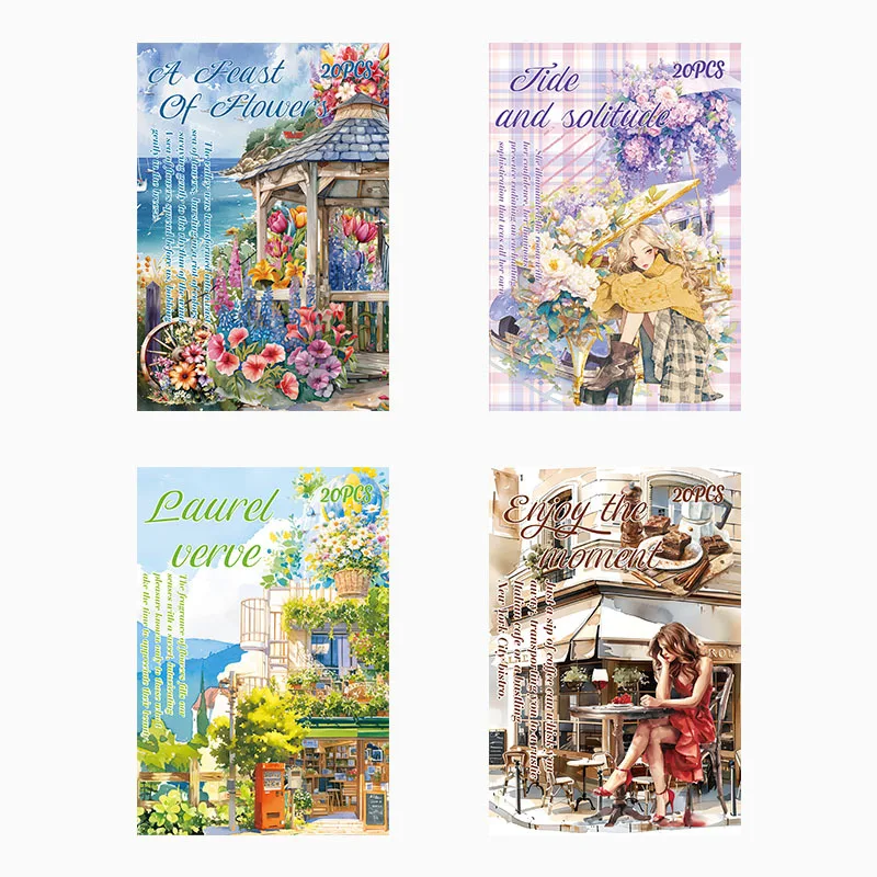 20pcs/lot Kawaii Scrapbook Stickers in wealthy and pleasant company Scrapbooking Supplies Planner Decorative Stationery Sticker