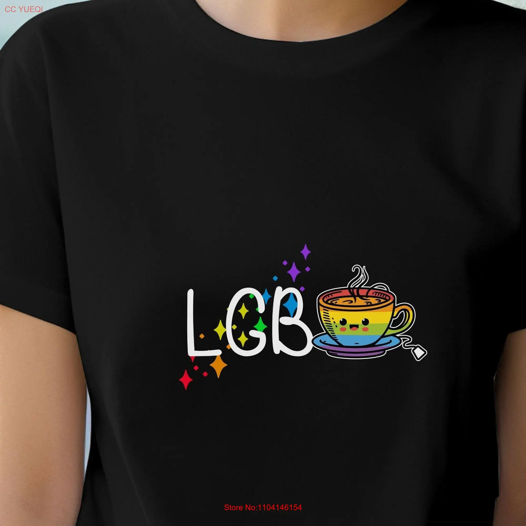 Gay Pride T Shirt Month Rainbow Gayness LGBT Lesbian Top ed long or short sleeves