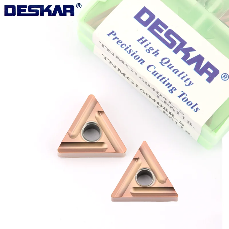 

DESKAR inserts TNMG160404R-S TNMG160408R-S TNMG160404L-S TNMG160408L-S Tools Lathe TNMG Cutter For Stainless Steel
