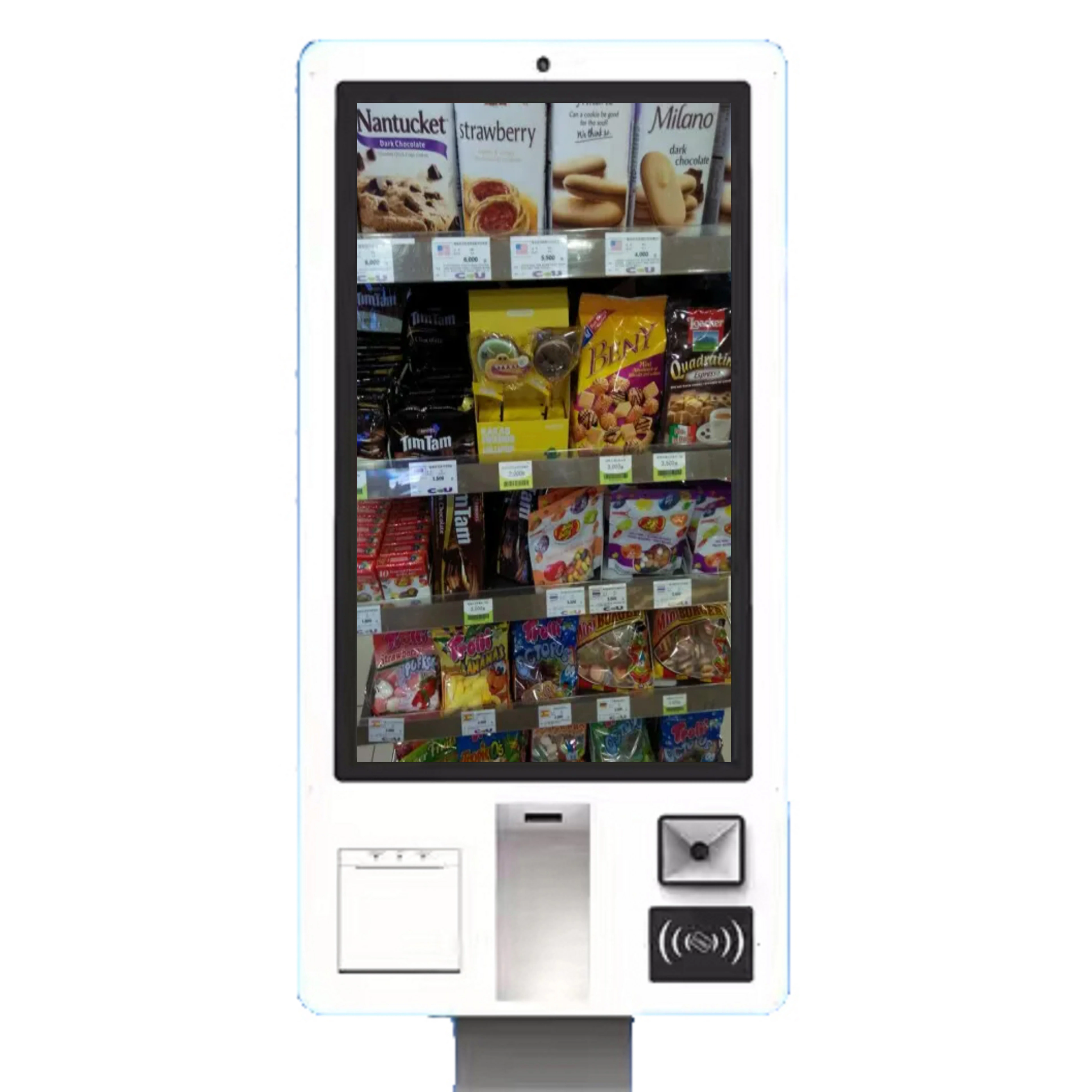 Query Large Screen All-in-one Pos Machine 21.5 24 27 32 Inch Self-service Shopping Kiosk/ Automatic Ordering Kiosk/self-service