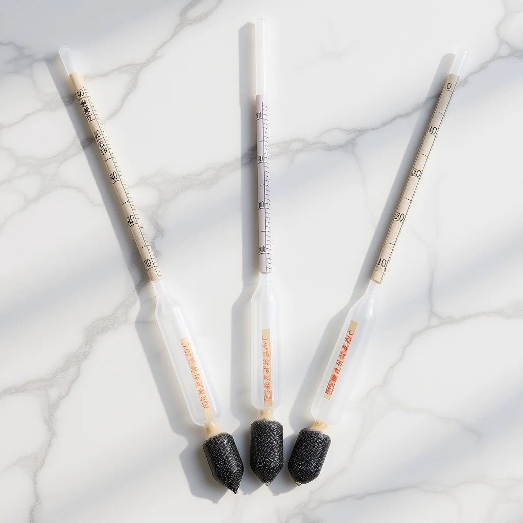 

3Pcs Sugar Meter Hydrometers High Precision Syrup Tester Measurement Tool Liquid Sugar Density Gauge for Beer Wine