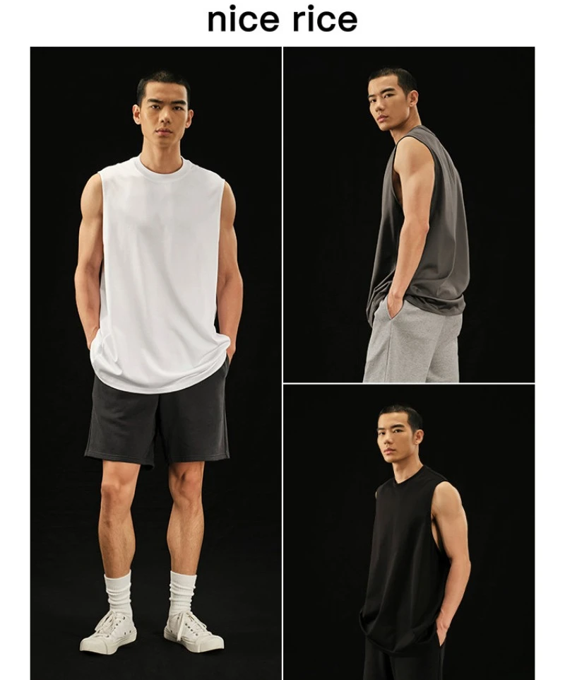 Weißes „Bored Rockstar“ Max Heavyweight Herren Ärmelloses Crop-Top-Outfit 2026 Sommer Neu Damen Vintage Atmungsaktives T-Shirt Streetwear – Detail 7