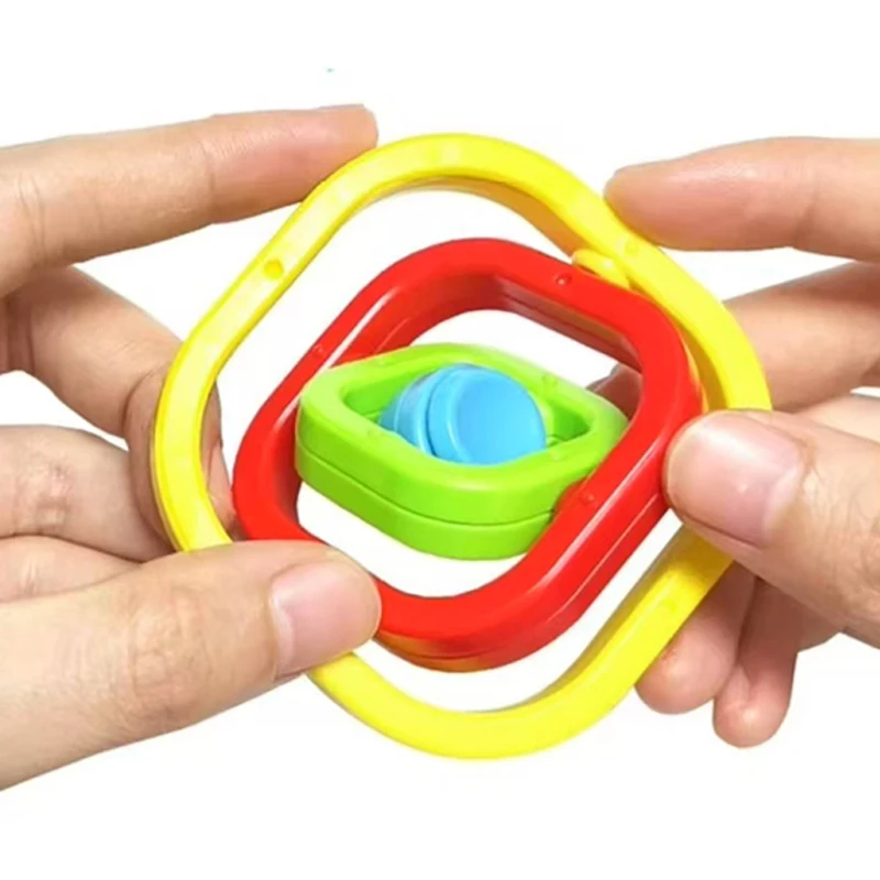 1PCS Infinite Flip Fidget Spinner Spin Top Toys for Kids Stress Relief Gifts Classroom Prizes Party Favors Stocking Stuffers
