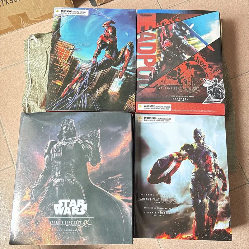 

Play Arts Batman Star War Дарт Вейдер Deathstroke Дэдпул Человек-паук Фигурка Темный рыцарь Nightwing Коллекционные игрушки