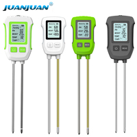 Handheld 3/5 in 1 Soil Tester LCD Display Soil Analyzer PH/Temperature/Moisture/Sunlight/Fertility Meter for Flower Plants