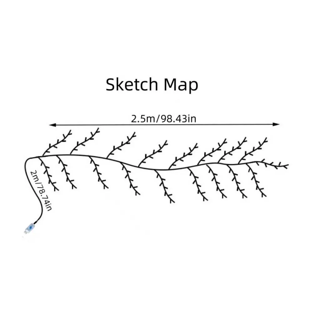 1 قطعة 72LED/96LED/144LED مصباح سلسلة كرمة قابل للانحناء يعمل بمنفذ USB مع جهاز تحكم عن بعد، يستخدم لغرف المعيشة وتزيين الحفلات