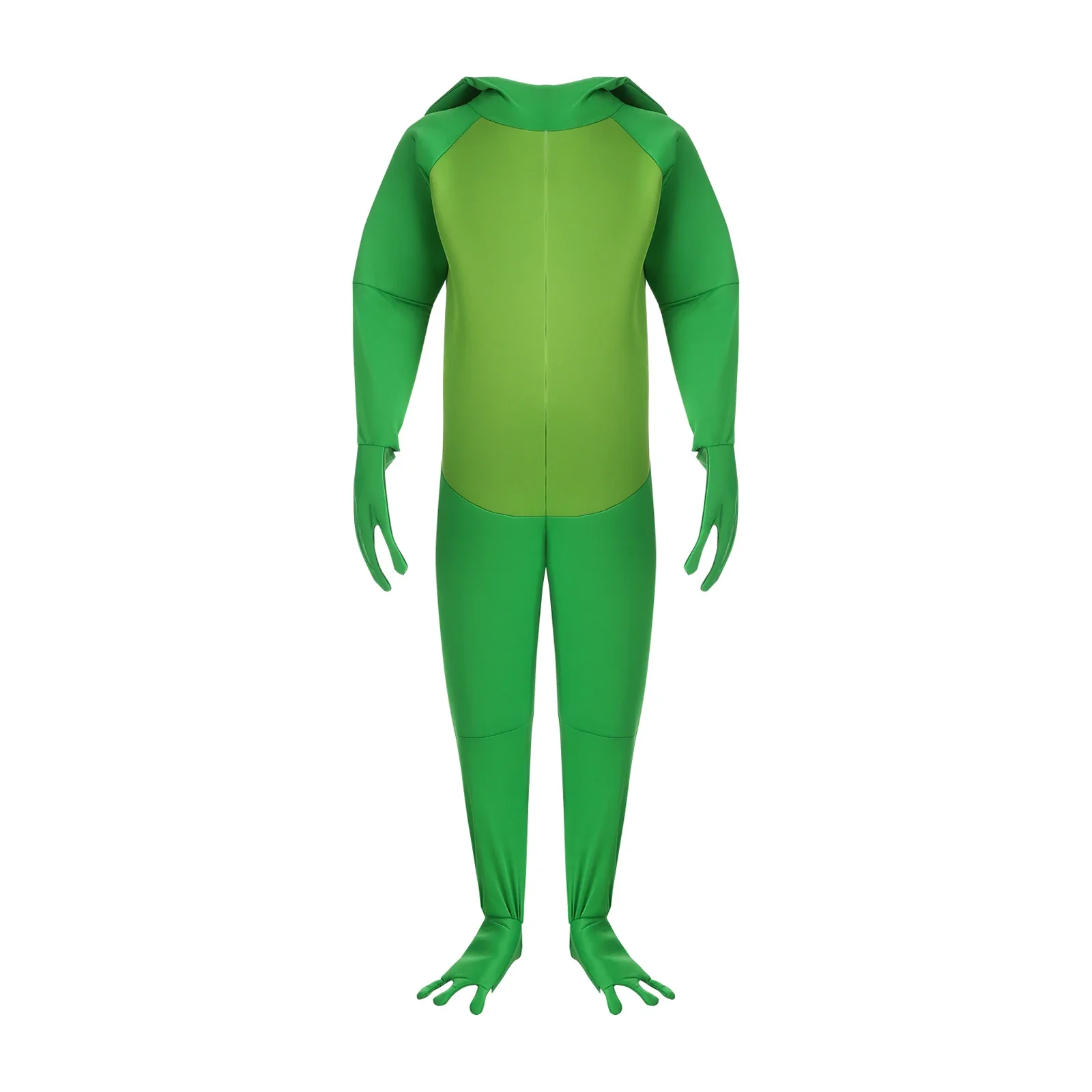 Men Women Green Frog Costume Halloween Christmas Adult  Fancy Dress Hooded Party Club Cosplay Outfit Animal Novelty Jumpsuits