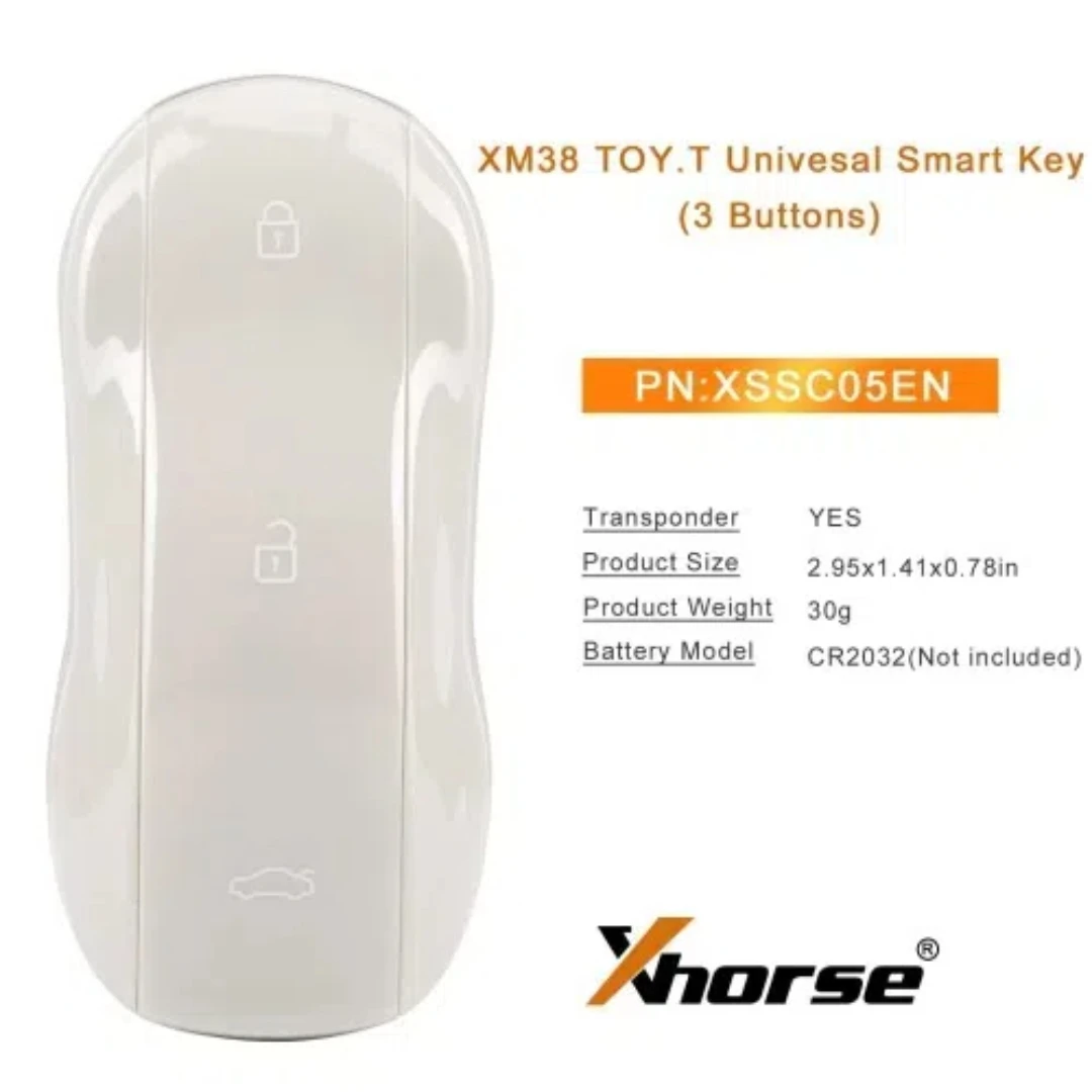 XHORSE XSSC05EN XM38 TOY.T Univesal Smart Key Supercar Style Marble Grey Color