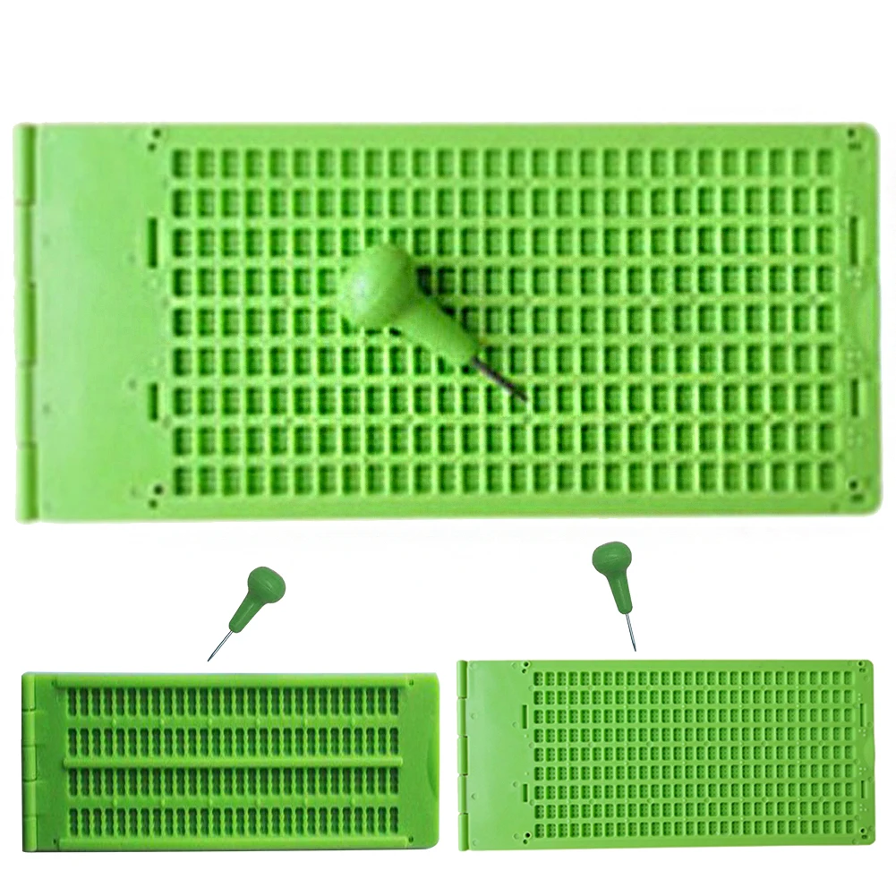 Aprendizagem School Practice Plastic Green Tool, Braille WritingWith Stylus, 4 Linhas, 28 Células, Acessório, Cuidados com a Visão, Portátil