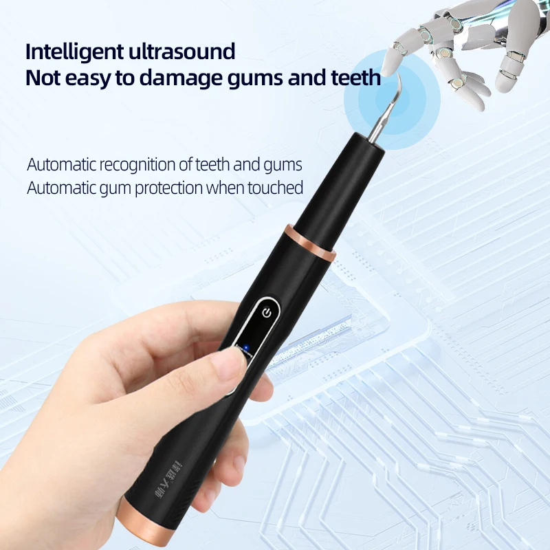 Ultrasonic Dental Scaler For Teeth Tartar Stain Tooth Calculus Remover Electric Sonic Teeth Plaque Cleaner Dental Stone Removal