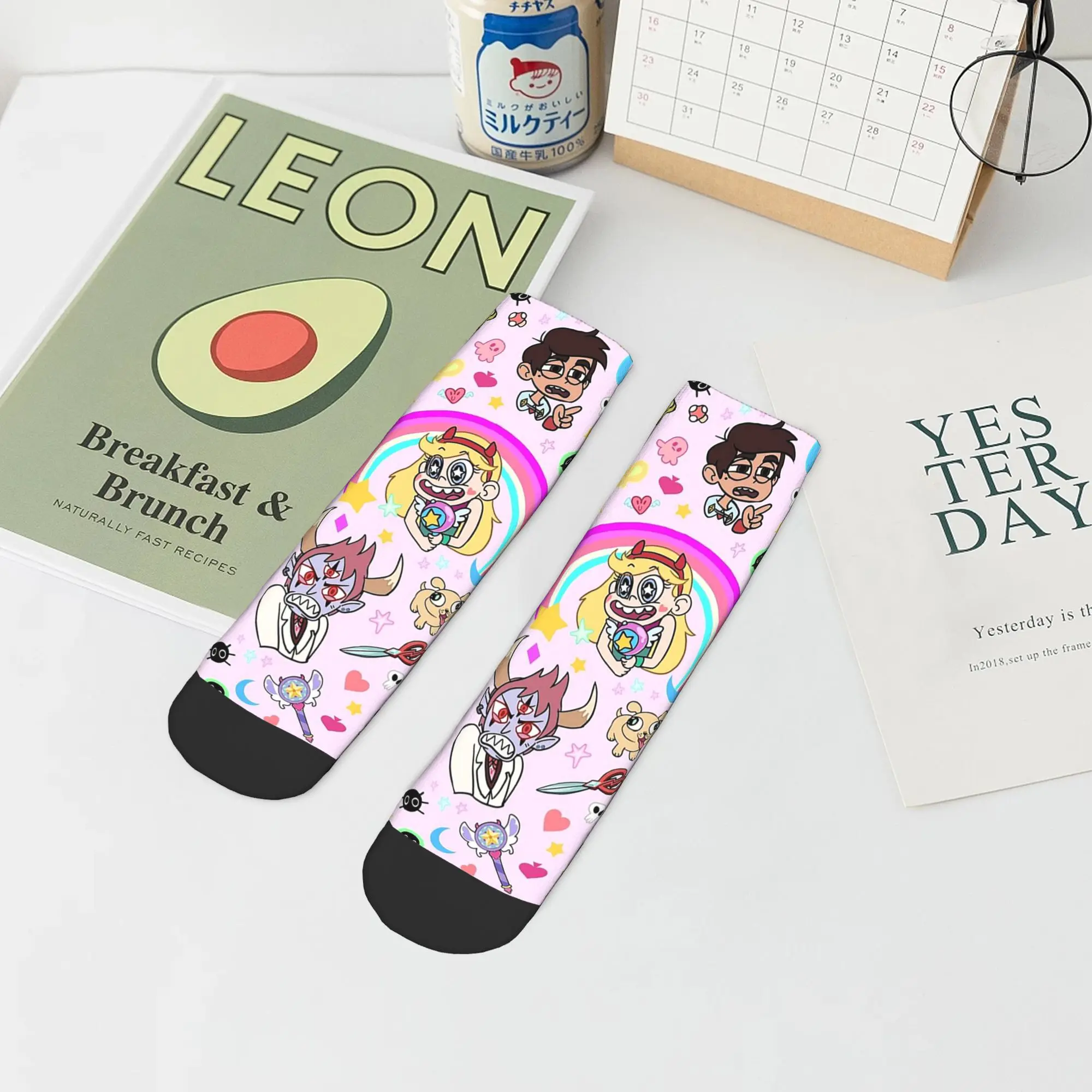 جميع المواسم نجمة مقابل قوالب الشر! بطانية الجوارب المتناثرة سوبر لينة طاقم الجوارب جوارب الموضة للرجال النساء الهدايا #5