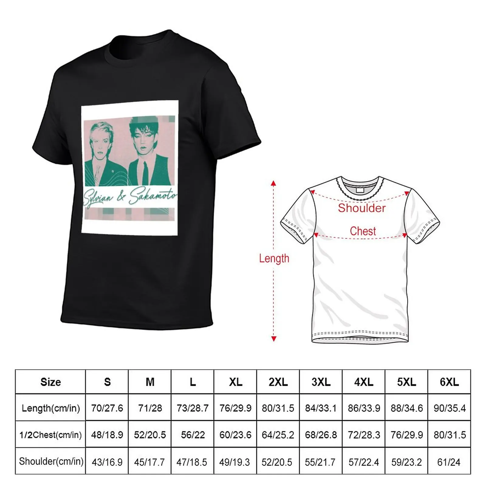 New David Sylvian T-ShirtRyuichi Sakamoto _ David Sylvian ---- Fan Art Design T-Shirt summer top Blouse funny t shirts for men