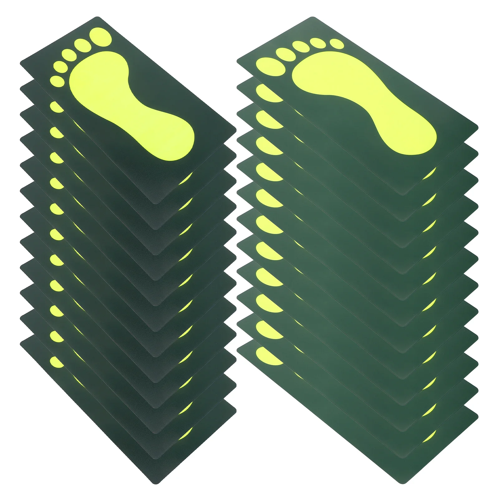 야광 발자국 바닥 스티커 3색 야간 조명 어두운 곳에서 빛나는 발자국 안전 장식 복도 침실용