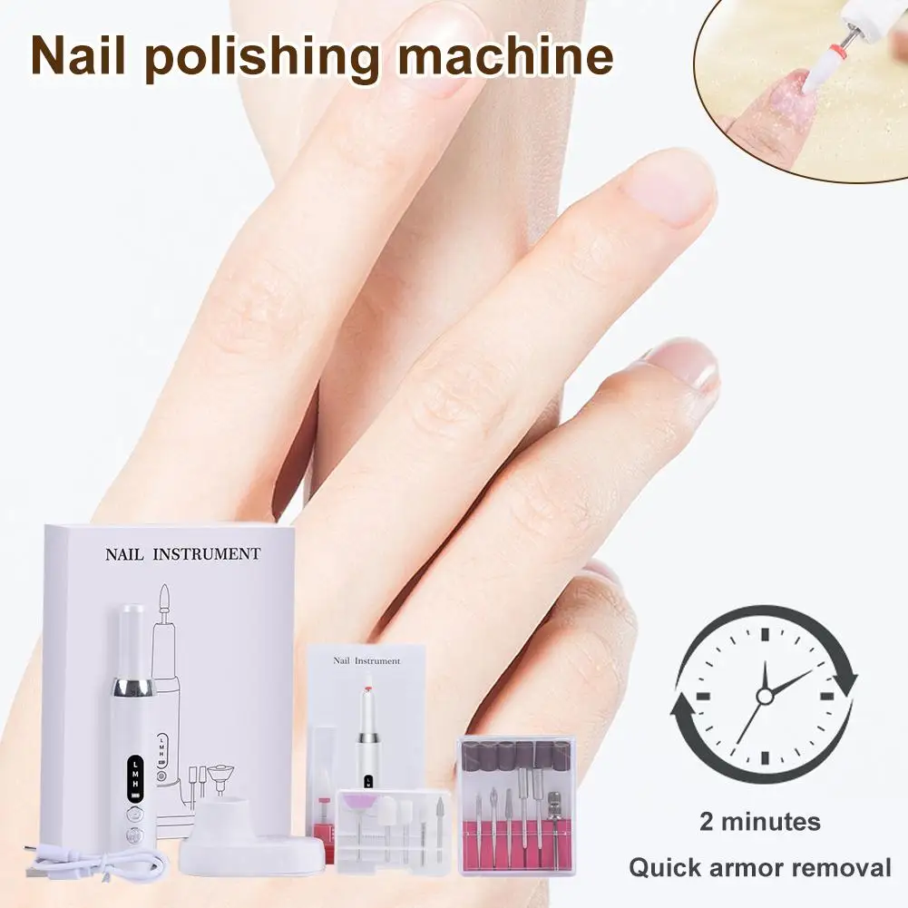 Lucidatore elettrico per unghie Trapano professionale per unghie Rettifica Art Manicure Rimozione della pelle Macchina File Levigatura Penna Lucidatura Morta I1P1
