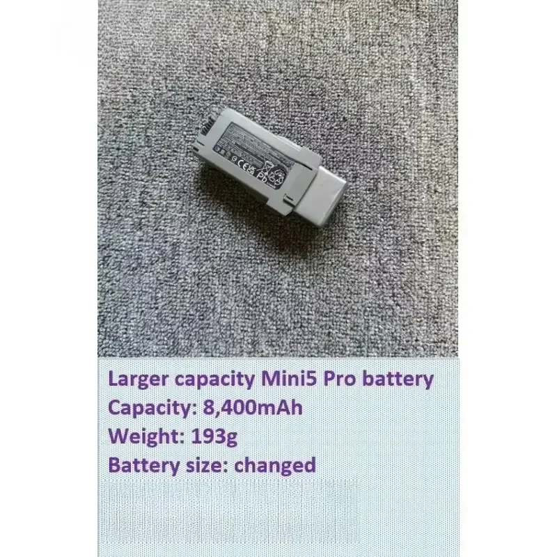 [NEW]  For DJI Mini5 Pro Plus Drone 5200mAh/5600mAh/7000mAh/8400mAh Larger Capacity Refitting Battery for Long Range Battery DIY