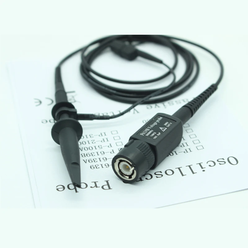 6139B DC-500Mhz 10X Attenuation Auto-ID Oscilloscope Probe Scope Clip Diagnostic Test Accessories