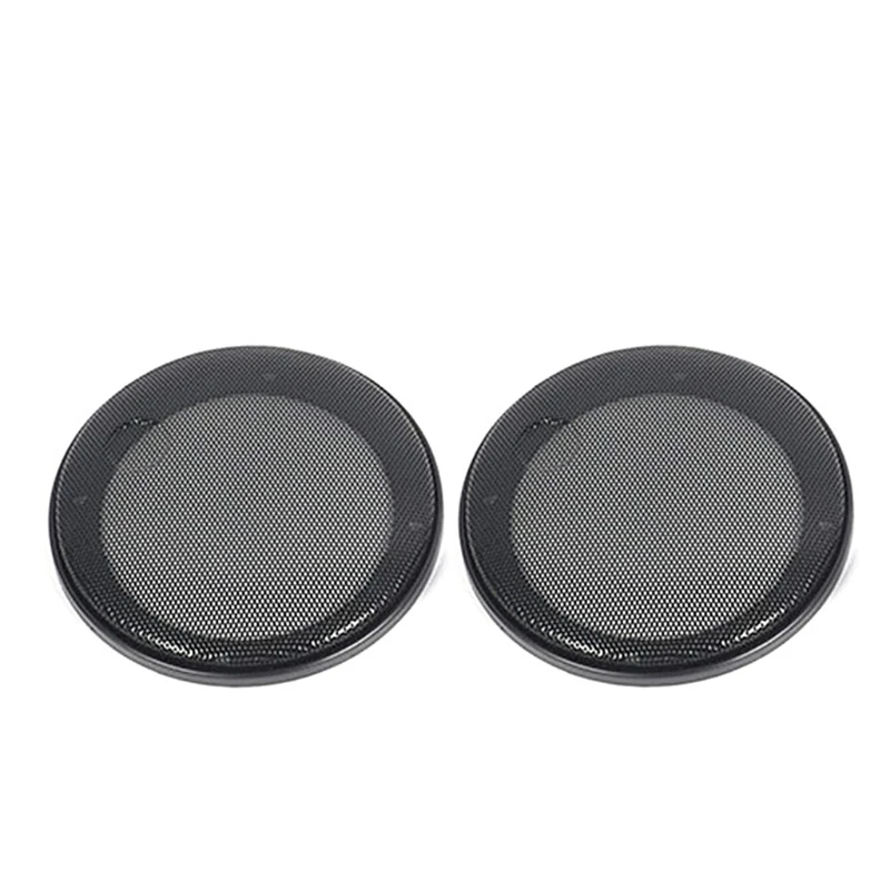 DX62 1Pair Auto Speaker Cover Car Audio Subwoofer Grille Black 4 Inches 6 Inches 6x9 Decorative Circle Grille Protect Black