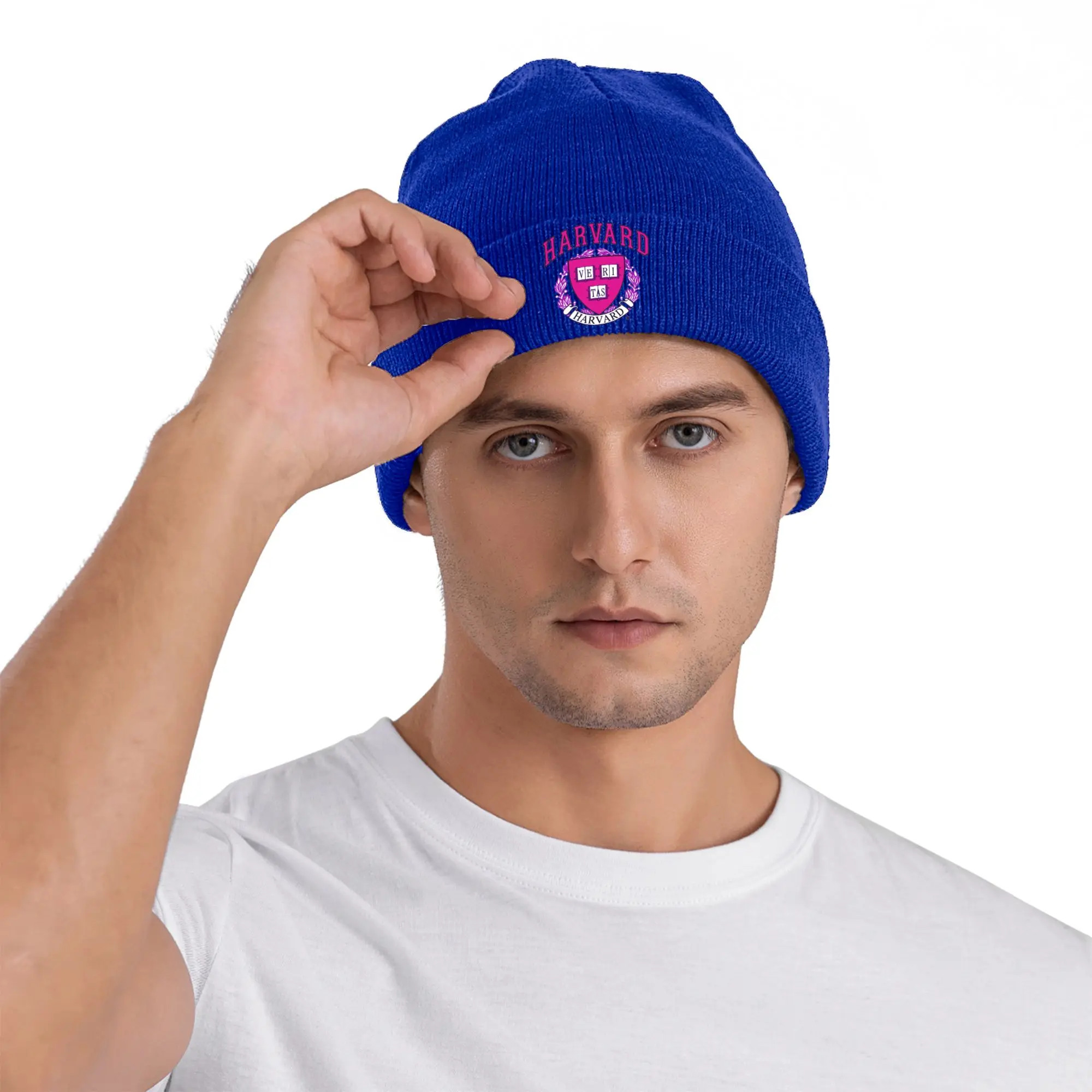 Classic Harvard University Winter Skullies Beanies Hat Warm Autumn Knitted Hats Bonnet Caps for Women Men