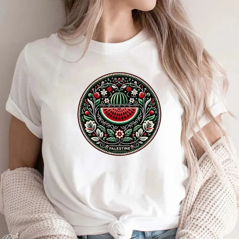 Funny Watermelon This Is Not Watermelon University T-shirt Love and Peace Printed Clothing T-shirt Men's and Women's Clothing