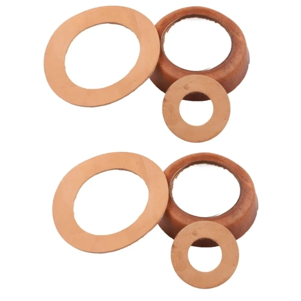 

Комплект для ремонта насосов: 2 кожаных поршневых втулки для насосов-лейок и ручных насосов с набором прокладок для эффективного обслуживания