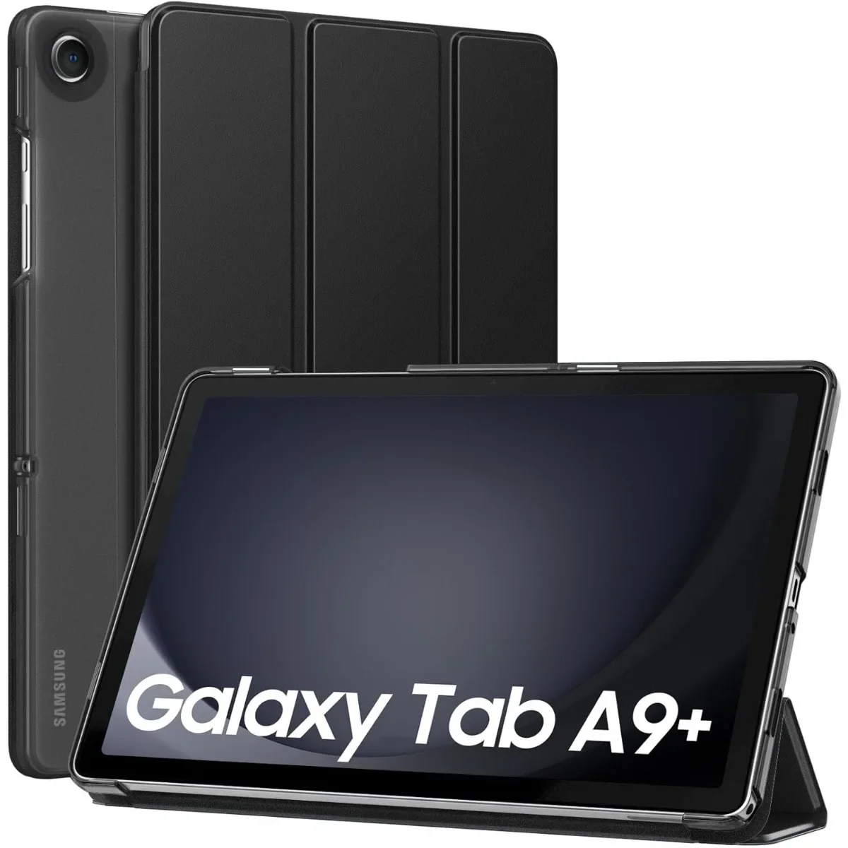 

Чехол для Galaxy Tab A9+/A9 Plus 11 дюймов 2023, чехол с подставкой для планшета Tab A9 Plus (SM-X210/X216/X218), автоматический пробуждение/сон, черный
