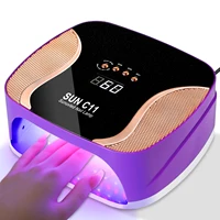 Lámpara secadora de uñas profesional SUN C11, lámpara de manicura de 67LED para un curado rápido, todo el esmalte de uñas de Gel UV, herramientas de salón de secado de uñas