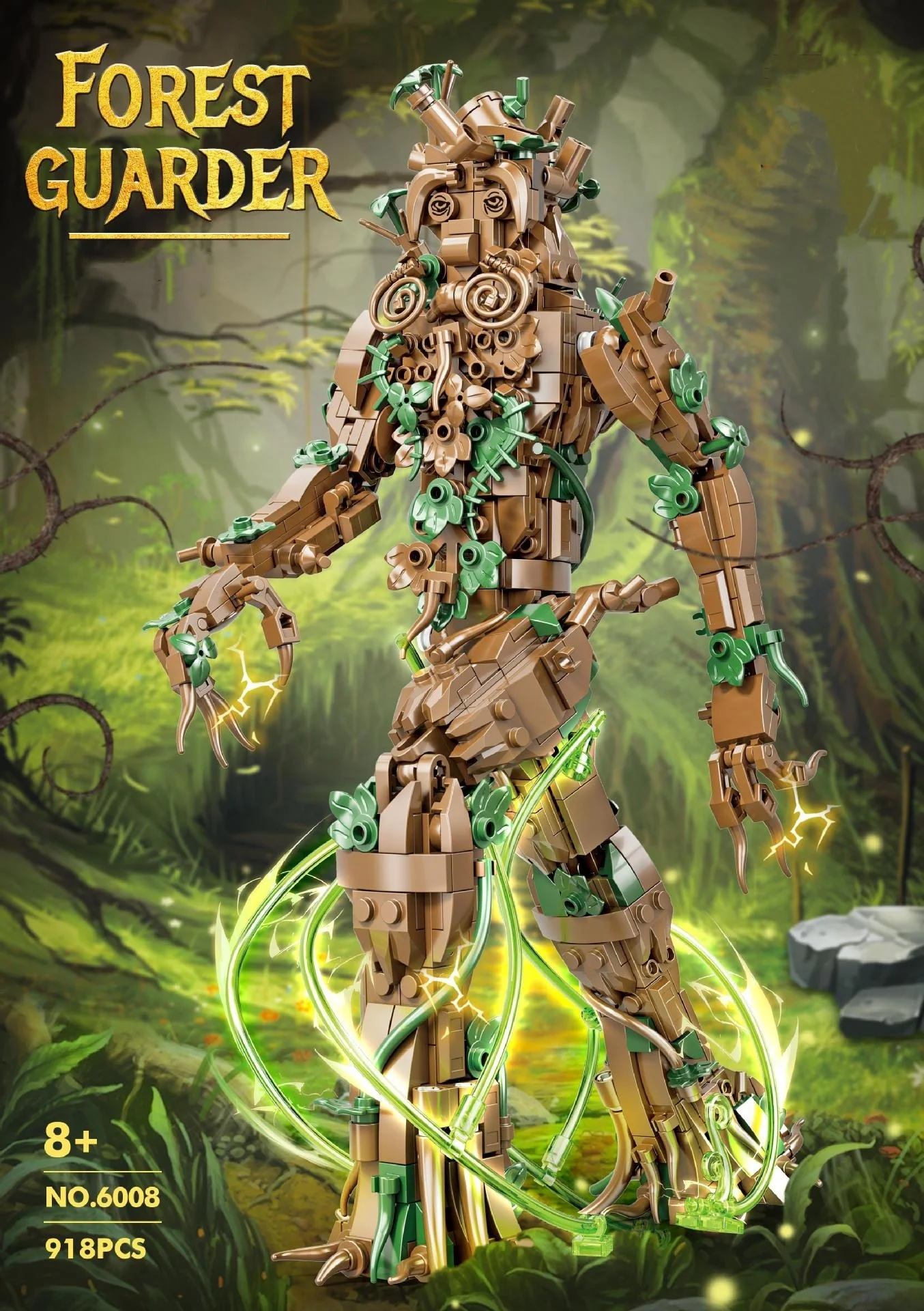 918PCS MOC Rings Tree Beard Man Building Blocks Anime Tree Shepherd Treebeard Bricks Movie Action Figure Assemble Model Toy Gift