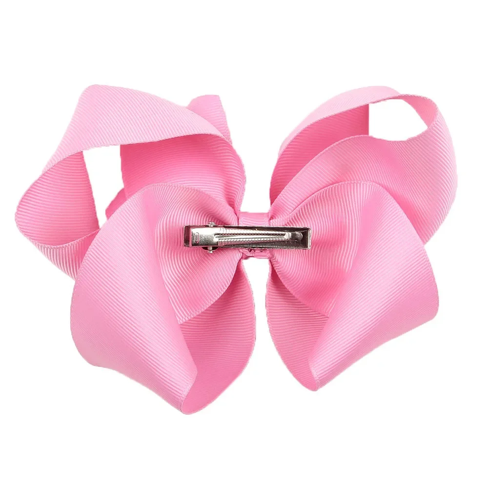 Yundfly-Big Ribbon Bow Hairpin para Baby Girls, Kid Hair Clip, Boutique Decor, Cabeça Acessórios, 6 Polegada, 20 Cores, 1Pc