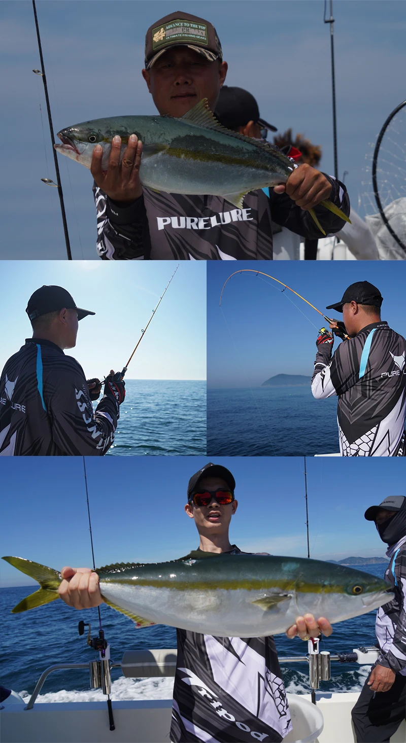 PURELURE 4 Stück BOLDNESS Tragbarer Reise-Slow-Jigging-Schnell-Jig 6ft Spinning Baitcasting 60–200g Ködergewicht MH Power FUJI Salzwasser – Detail 21