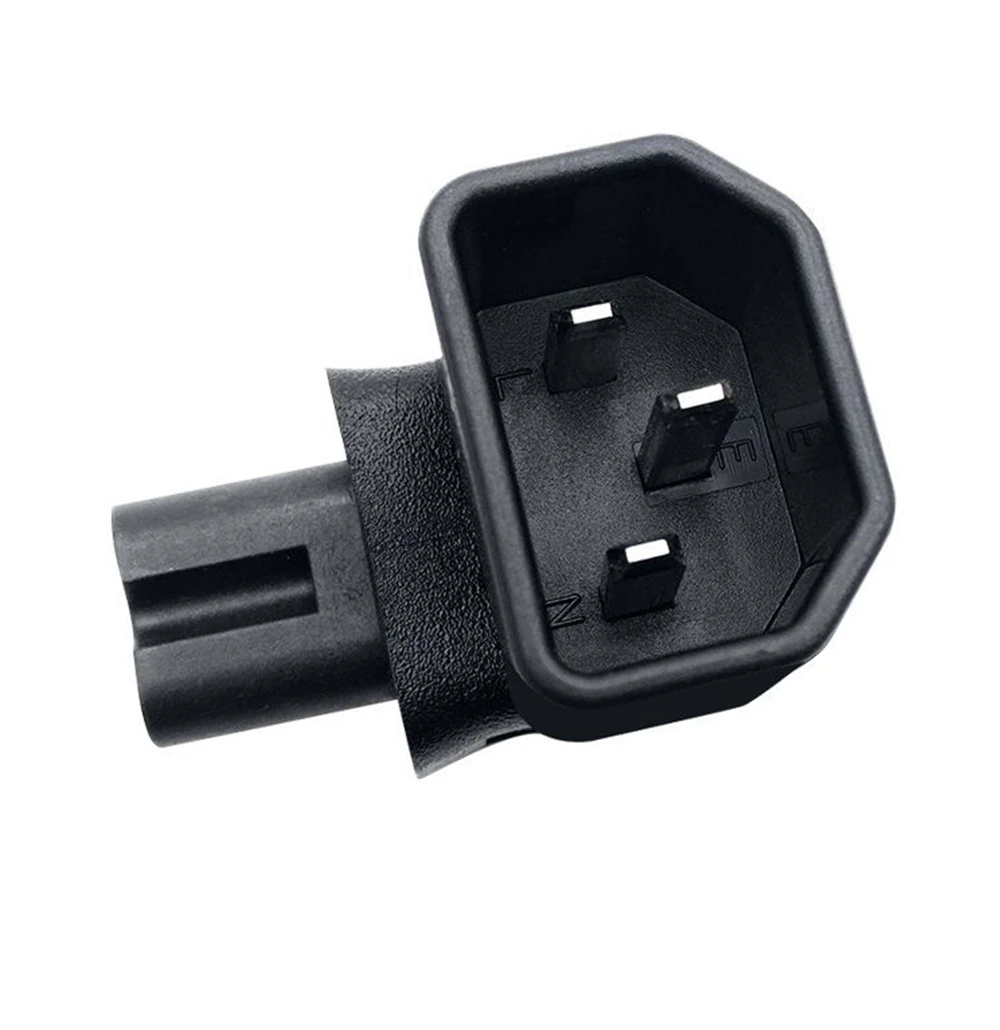 1 Stücke 90 Grad UP Rechtwinklig IEC winkel IEC320 IEC 320 C14 Buchse zu IEC C7 AC Power Stecker Adapter stecker
