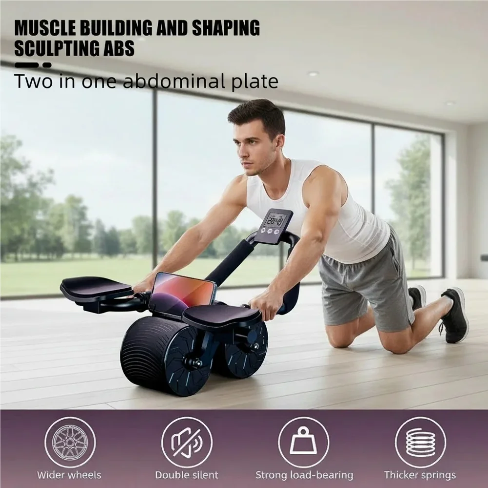 Elbow Support Abdominal Wheel with Counter Display! 💪🔥 2