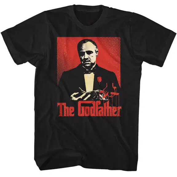 The Godfather Red Movie Logo Background Don Corleone Men's T Shirt