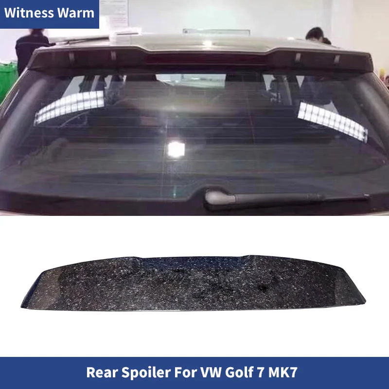 for Golf 7 Rear Trunk Spoiler Wing Lip Forging Carbon Fiber Roof Wings Forge Spoiler 2014-2017