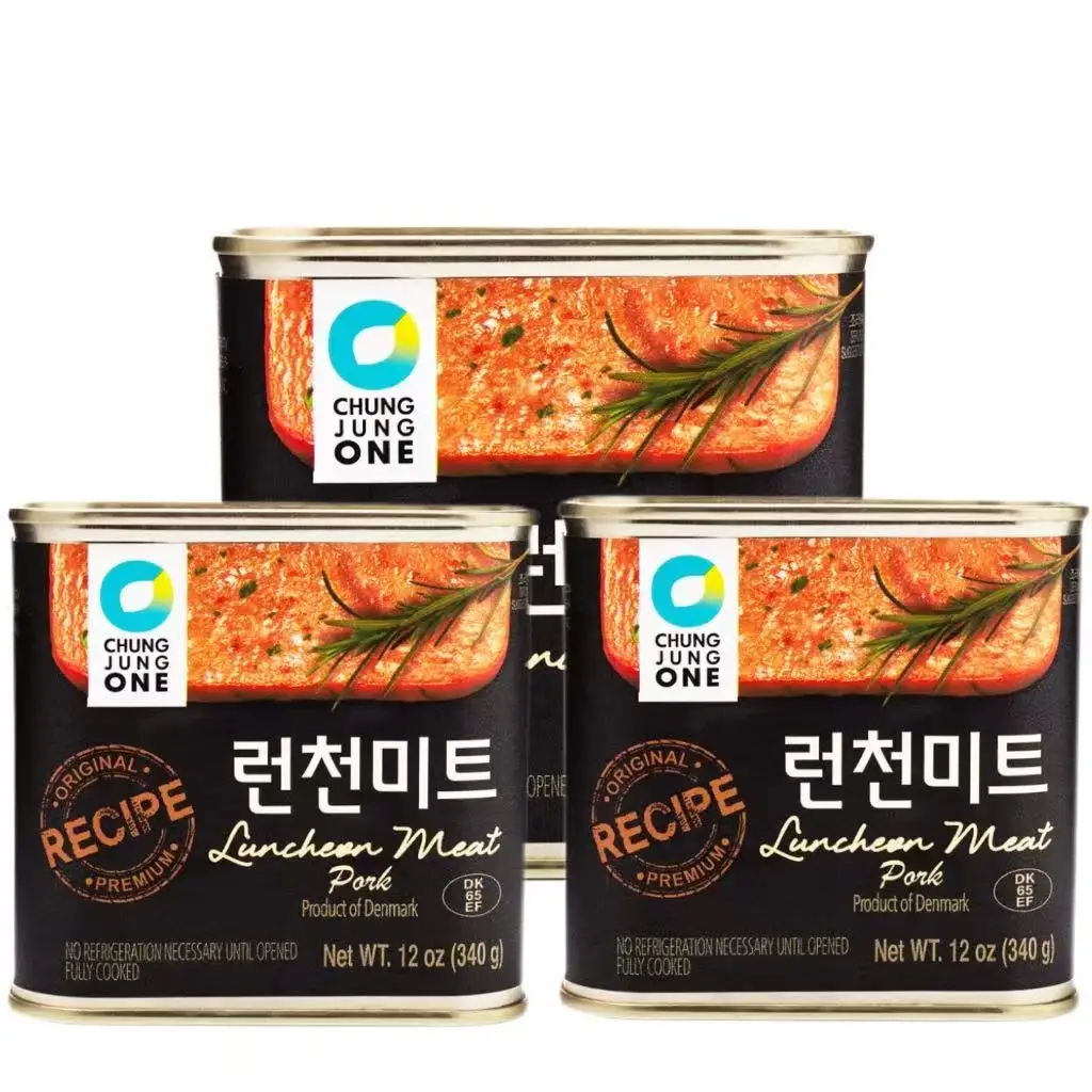 CJO，Military - style Luncheon Meat, Pack of 3, 340g per pack