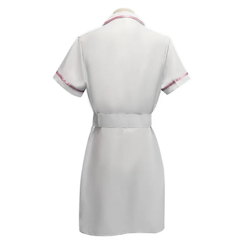 زي الممرضة فستان لعب الأدوار الشرير الفائق، بدلة الهالوين النسائية التنكرية، حزام لعب الأدوار المهرج للبالغين، ساعة الجيب ft؛