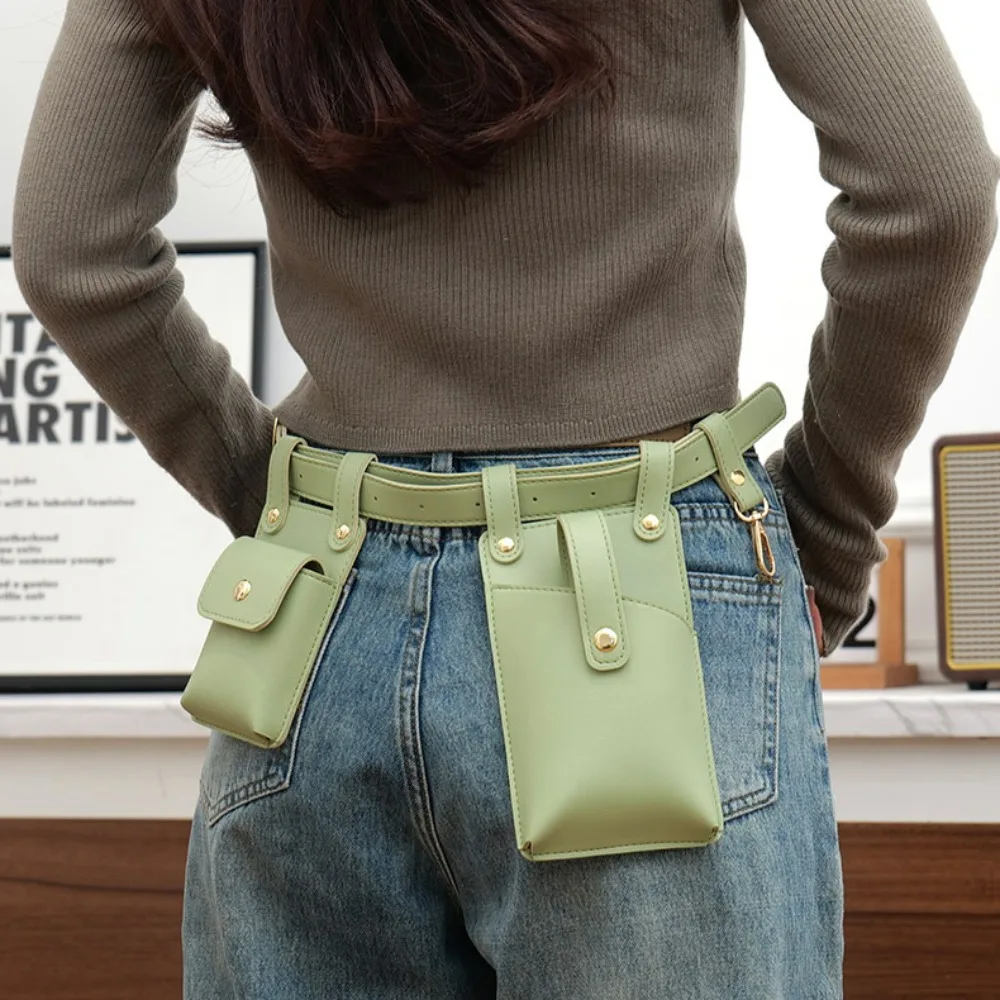 

Fashion Key Case Waist Pack Phone Pack Waterproof Fanny Pack Multi-Function Simple Belt Pouch Unisex