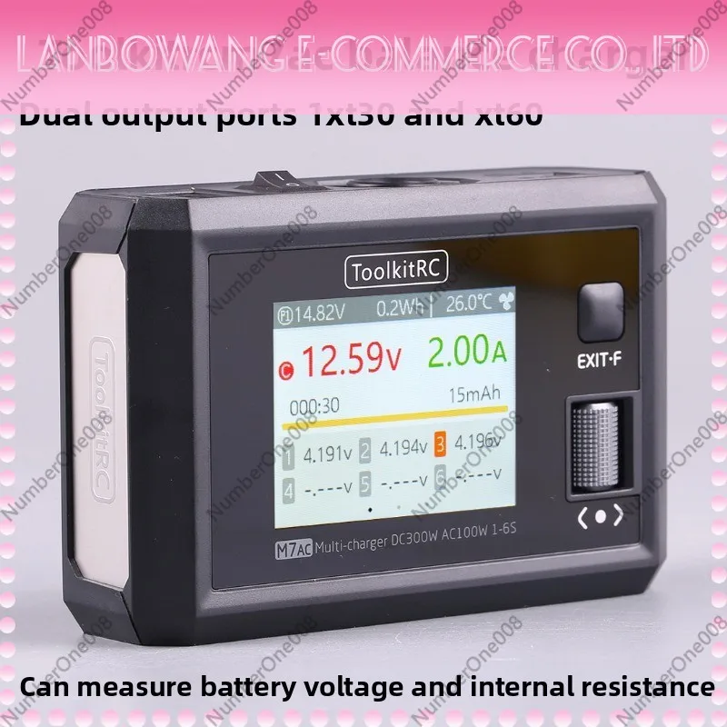 6S RC Balance Charger 300W Multifunctional FPV Drone LiPo Battery Charger XT60 AC/DC Dual Input