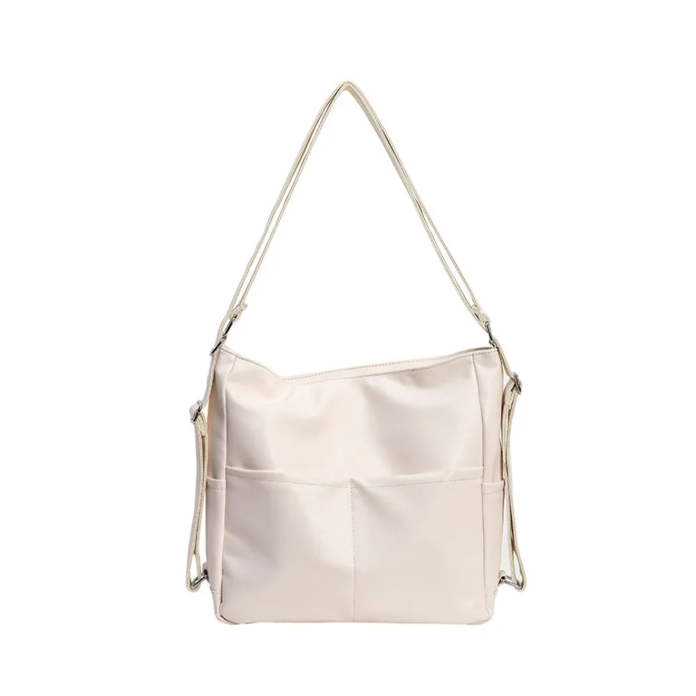 

Простой рюкзак из искусственной кожи в стиле ретро, коричневый, три цвета, однотонная сумка на плечо, сумка через плечо, ретро сумка через плечо для студентов